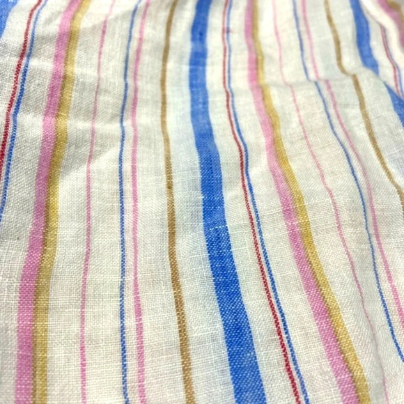 GAP- Woman's, Medium Boyfriend Stripe Popover Linen Tunic - Picture 5 of 8